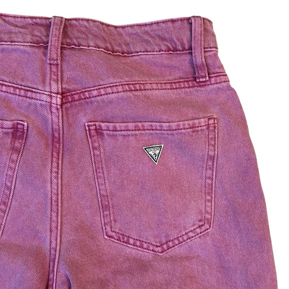 Guess Mauve Purple Pink Denim Wide Leg High Rise Pants 25 - Picture 5 of 9